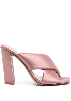 Paris Texas Dafne 110mm satin sandals - Pink
