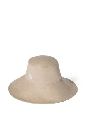 Miu Miu denim bucket hat - Brown