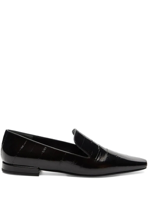 LouLou de Saison Emmet leather loafers - Black