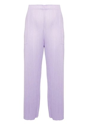 Pleats Please Issey Miyake Monthly Colors April straight-leg trousers - Purple