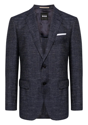 BOSS single-breasted blazer - Blue