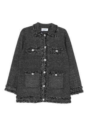 Blugirl fringed-trim button-down cardigan - Grey