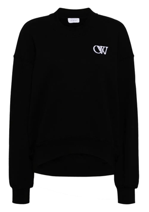 Off-White initial-appliqué sweatshirt - Black
