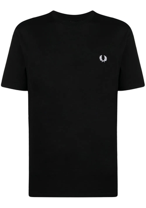 Fred Perry logo-print cotton T-shirt - Black