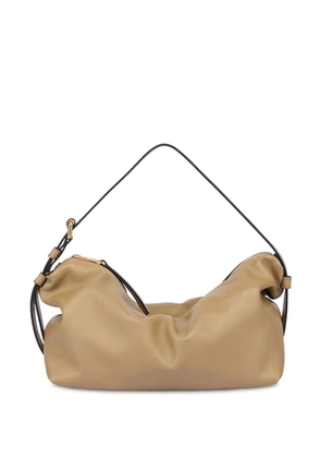 Moschino Tie Me leather shoulder bag - Neutrals