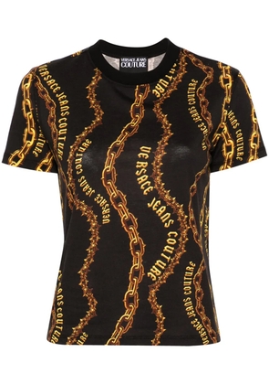 Versace Jeans Couture Chain Couture cotton T-shirt - Black