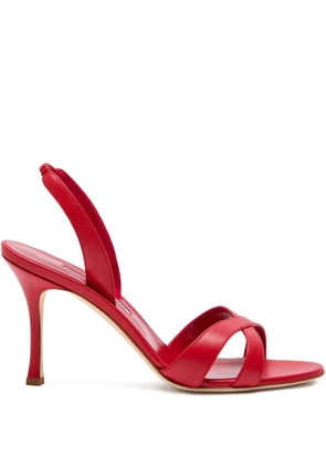 Manolo Blahnik 90mm Callasli sandals - Red