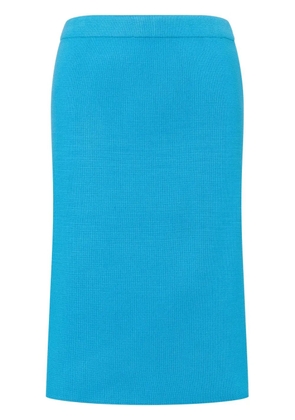 Philosophy Di Lorenzo Serafini knitted pencil skirt - Blue