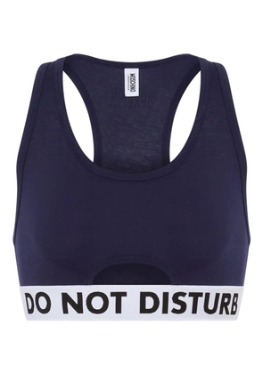 Moschino Do Not Disturb bra - Blue