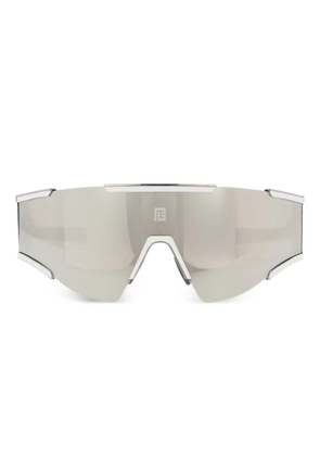 Balmain Eyewear Fletche shield-frame sunglasses - Silver