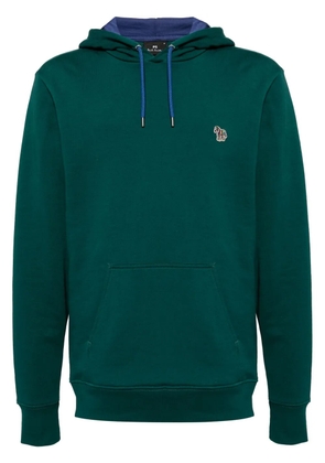 PS Paul Smith zebra logo organic cotton hoodie - Green