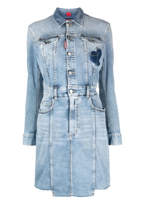 DSQUARED2 button-up denim shirt dress - Blue