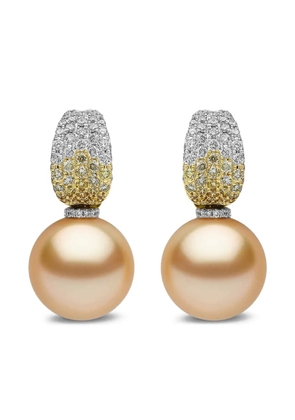 Yoko London Sunrise pearl and diamond earrings - Silver