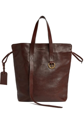 DSQUARED2 leather tote bag - Brown