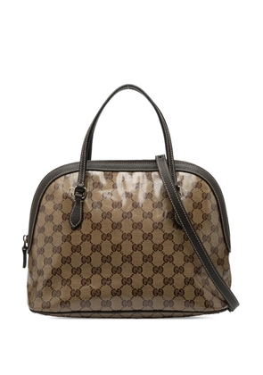 Gucci Pre-Owned 2016-2025 Medium GG Crystal Dome satchel - Brown