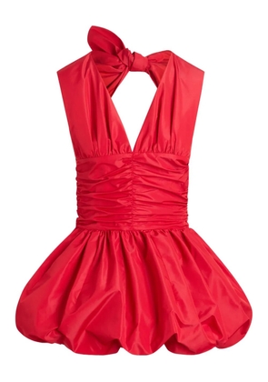 Patou bow-detail mini dress - Red