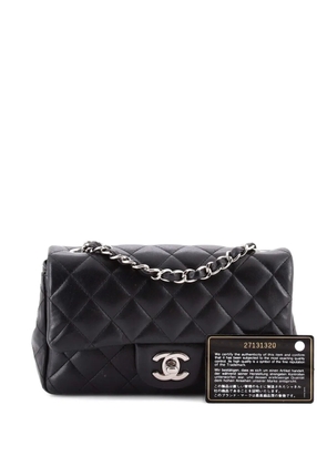 CHANEL Pre-Owned Classic Single Flap Bag Quilted Lambskin Mini crossbody bag - Black