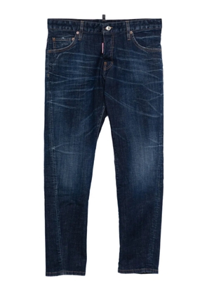 DSQUARED2 logo-patch jeans - Blue