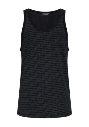 DSQUARED2 logo-print tank top - Black