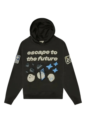 BROKEN PLANET graphic-design hoodie - Black