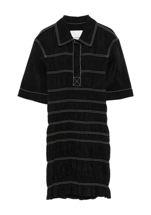 Nanushka smocked-detail dress - Black