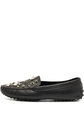 Tod's Gommini embellished leather loafers - Black