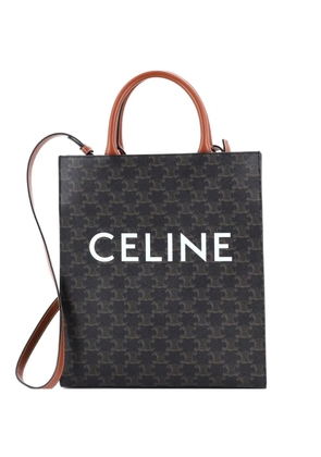 Celine Pre-Owned Vertical Cabas Triomphe Coated Canvas Small tote bag - Brown