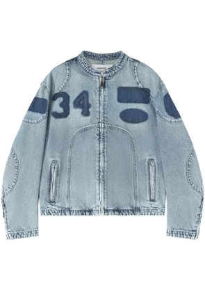 AMBUSH varsity-style denim jacket - Blue