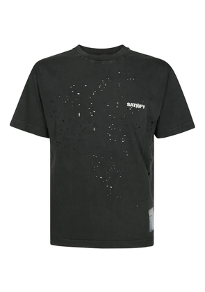Satisfy ripped-detailing T-shirt - Black