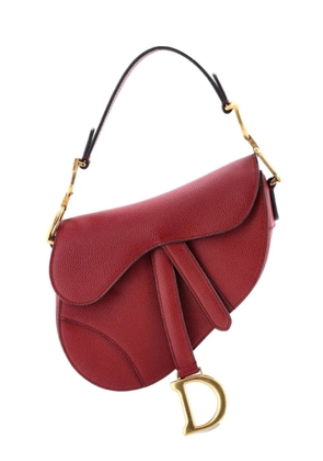 Christian Dior Pre-Owned Saddle Handbag Leather Mini shoulder bag - Red