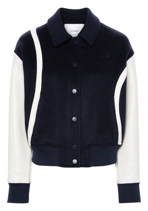 Axel Arigato Bay logo-embroidered bomber jacket - Blue