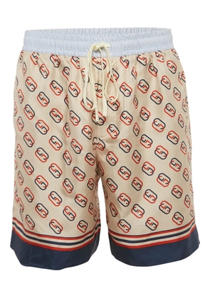 Gucci Pre-Owned GG-print silk shorts - Neutrals