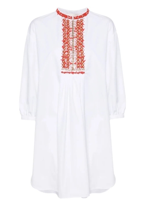Valentino Garavani Compact embroidered mini dress - White