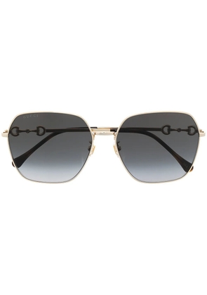 Gucci Eyewear square-frame sunglasses - Gold