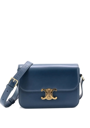 Celine Pre-Owned Triomphe Shoulder Bag Smooth Calfskin Medium crossbody bag - Blue