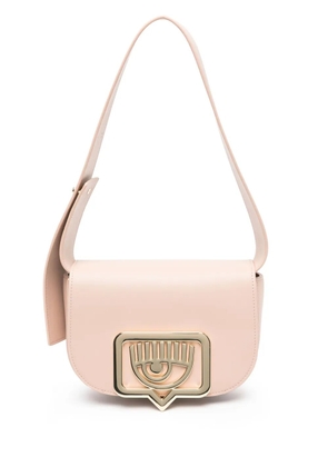 Chiara Ferragni Eyelike-plaque shoulder bag - Pink