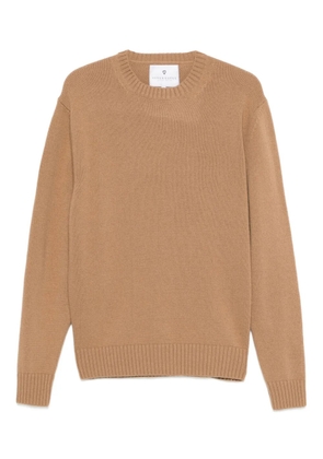 SEVEN GAUGE crew-neck wool jumper - Brown