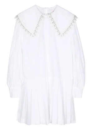 Charles Jeffrey Loverboy Babydoll cotton minidress - White