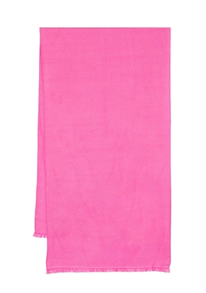 N.Peal frayed cashmere shawl - Pink
