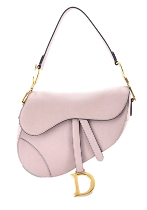 Christian Dior Pre-Owned Saddle Handbag Leather Medium shoulder bag - Purple