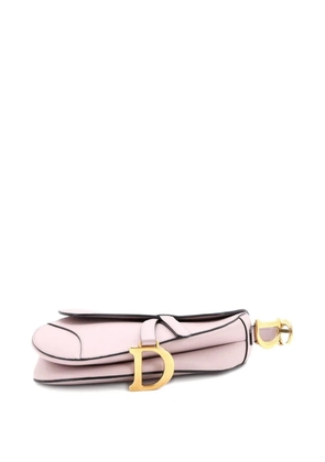 Christian Dior Pre-Owned Saddle Handbag Leather Medium shoulder bag - Purple