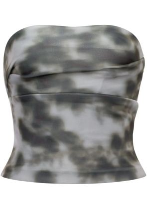 Philosophy Di Lorenzo Serafini tie-dye strapless top - Grey