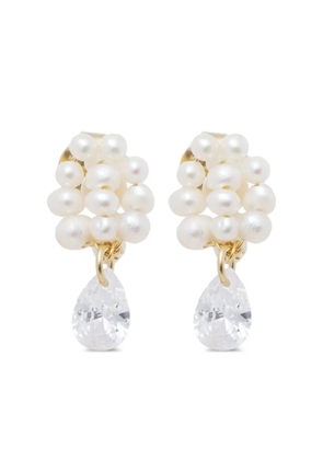 Completedworks pearl-embellished drop earrings - Neutrals