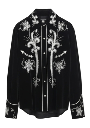 TOM FORD velvet shirt - Black