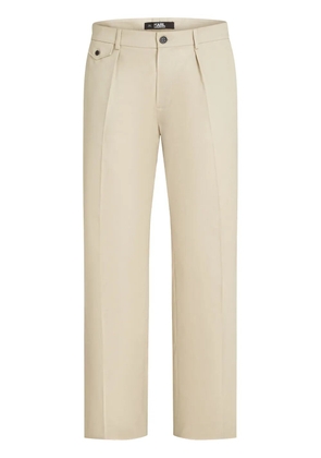 Karl Lagerfeld straight-leg chino trousers - Neutrals