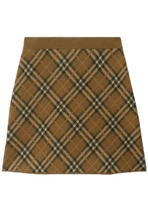 Burberry check mini skirt - Neutrals