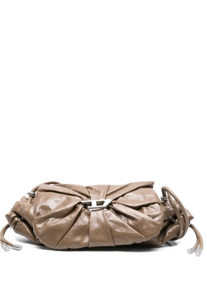 Diesel Scrunch-D shoulder bag - Brown
