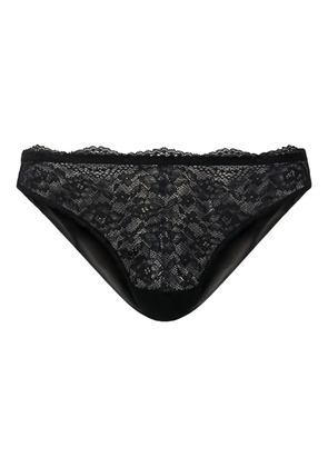TWINSET lace tulle briefs - Black