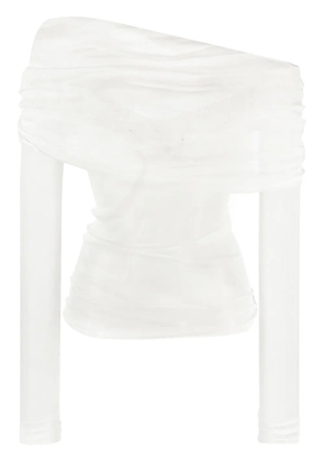 Christopher Esber Veiled silk top - White