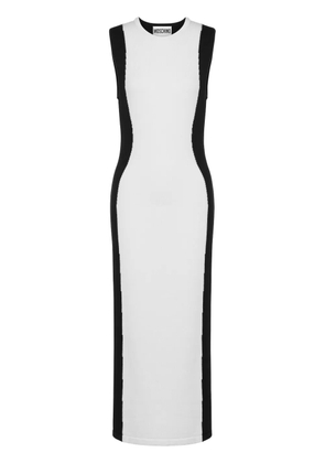 Moschino two-tone virgin wool dress - White